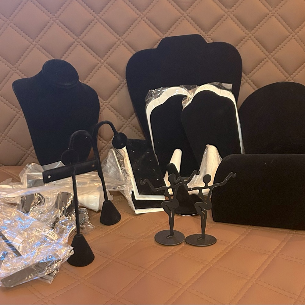 Collection of jewelry display pieces